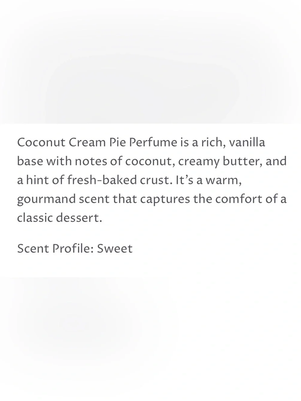 Sweet nothing perfumery sweet nothings